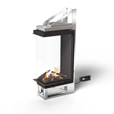 Vitro Room Divider - driezijdige bio-ethanolhaard met BEV®-technologie