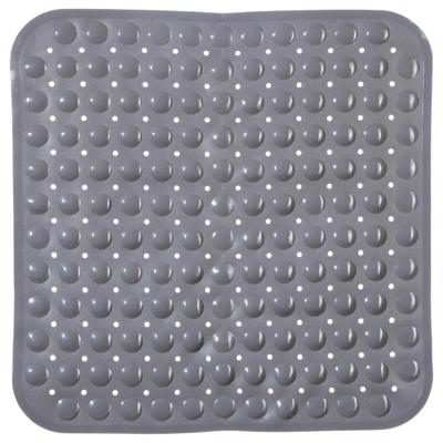 5Five Anti-slip mat - badkamer - douche/bad - grijs - 54 x 54 cm - vierkant