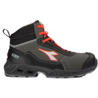 Diadora Werkschoen Shark Sta Imp Leat Mid 181160 S3S C4115 | Black Red Fluo C4115 | Maat 47 - 8053607616602