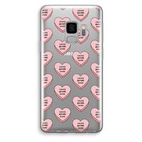 Chicks before dicks: Samsung Galaxy S9 Transparant Hoesje