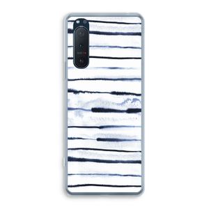 Ink Stripes: Sony Xperia 5 II Transparant Hoesje