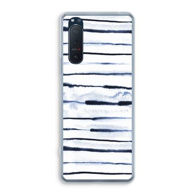 Ink Stripes: Sony Xperia 5 II Transparant Hoesje