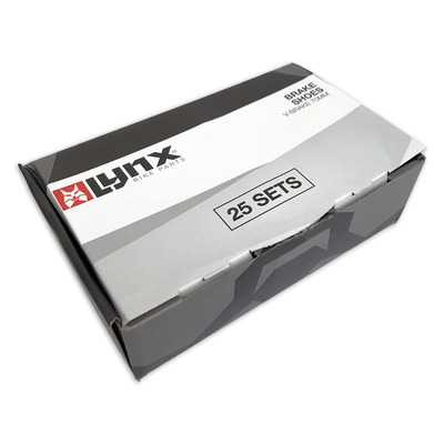 Lynx remschoenen v-brake 70 mm zwart 25 sets