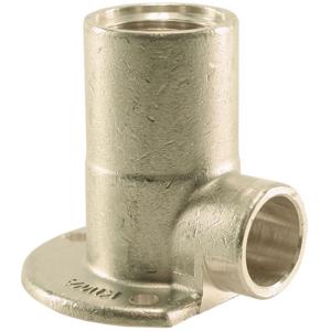 Riko Messing Soldeer Muurplaat Hoog 3/4x22mm