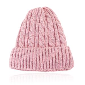 LGT JWLS Dames Beanie in Roze met Kabelmotief