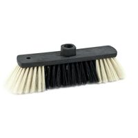 Eco zachte grijze bezemkop voor binnen 28 cm Eco zachte grijze bezemkop voor binnen 28 cm