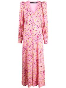 ROTATE BIRGER CHRISTENSEN robe longue à fleurs en jacquard - Rose