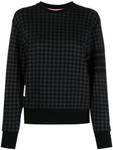 Thom Browne sweat à carreaux - Noir