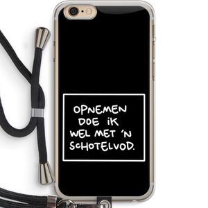 Schotelvod: iPhone 6 PLUS / 6S PLUS Transparant Hoesje met koord