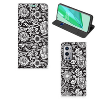 OnePlus 9 Pro Smart Cover Black Flowers