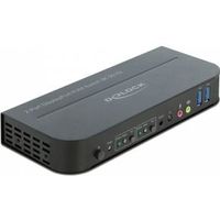 Delock 11482 DisplayPort 1.4 KVM-switch 8K 30 Hz met USB 3.0 en audio - thumbnail