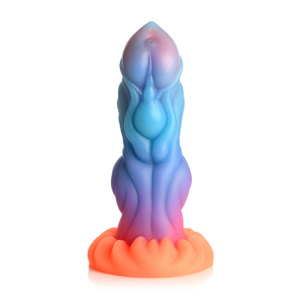 XR Brands Alien Invader - Alien Glow-in-the-Dark Silicone Dildo