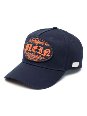 Philipp Plein casquette à logo brodé - Bleu