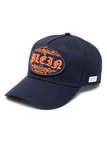 Philipp Plein casquette à logo brodé - Bleu