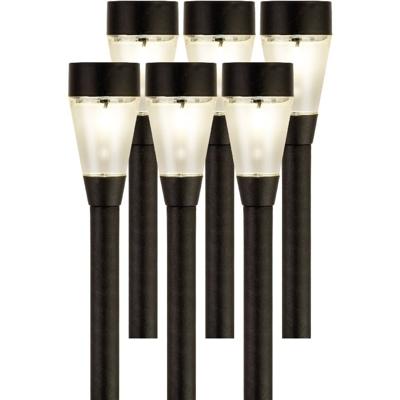 Lumineo Jive solar verlichting - 6x - buitenlamp/tuinlamp - LED - 32 cm