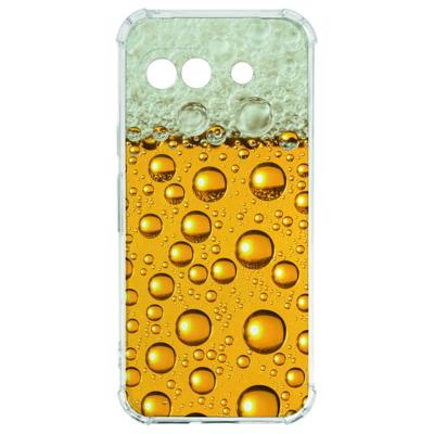 Google Pixel 9a Hoesje - Bier TPU Antishock Google Pixel 9a Hoesje - Bier TPU Antishock
