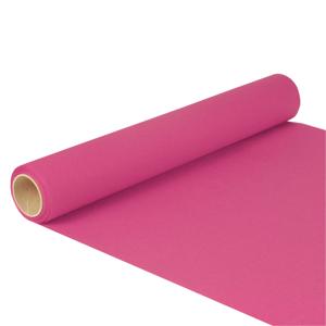 Tafelloper - fuchsia roze - 500 x 40 cm - papier - tafelkleed loper - tafelversiering