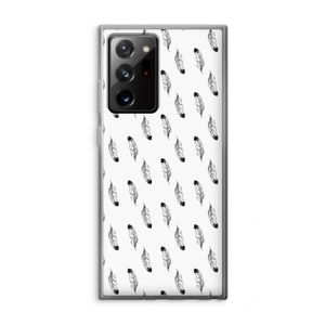 Pluimen: Samsung Galaxy Note 20 Ultra / Note 20 Ultra 5G Transparant Hoesje