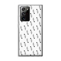 Pluimen: Samsung Galaxy Note 20 Ultra / Note 20 Ultra 5G Transparant Hoesje