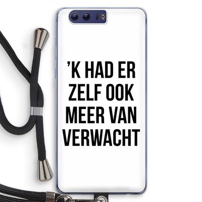 Meer verwacht: Honor 9 Transparant Hoesje met koord