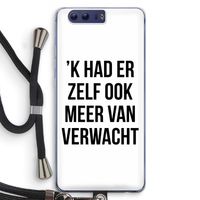Meer verwacht: Honor 9 Transparant Hoesje met koord