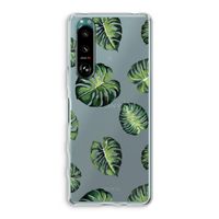 Tropische bladeren: Sony Xperia 5 III Transparant Hoesje
