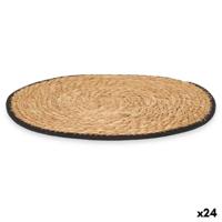 Placemat Kinvara TS23891-B TS23891-B Zwart Katoen Zeealgen 35 x 0,6 x 35 cm (24 Stuks)