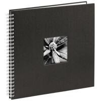 Hama spiraalalbum fine art 36x32 cm 50 witte pagina&apos;s zwart - thumbnail