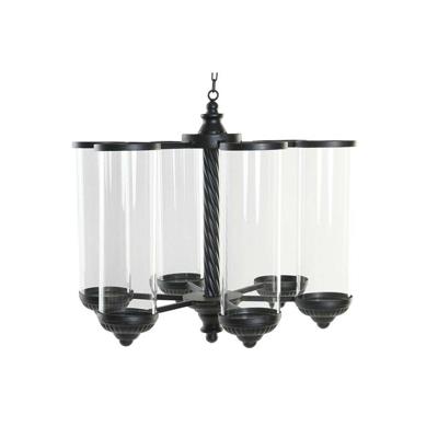Kaarshouder DKD Home Decor Zwart Metaal Kristal 53 x 53 x 52 cm