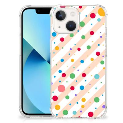 iPhone 13 mini Doorzichtige Silicone Hoesje Dots iPhone 13 mini Doorzichtige Silicone Hoesje Dots