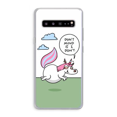 Unicorn: Samsung Galaxy S10 5G Transparant Hoesje