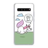 Unicorn: Samsung Galaxy S10 5G Transparant Hoesje