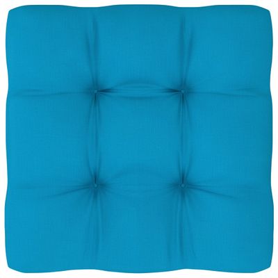 vidaXL Bankkussen pallet 50x50x10 cm blauw