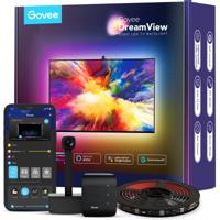 Govee H6199 DreamView T1 TV achtergrondverlichting sfeerverlichting 3,8 meter, RGBIC, Wifi, Bluetooth, voor 55 - 65 inch tv's