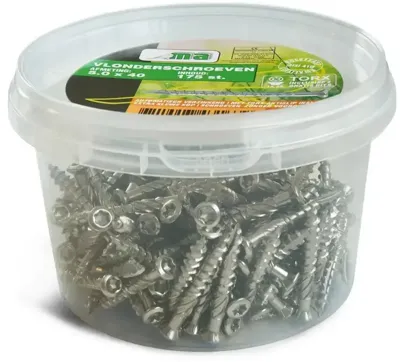 Meuwissen Agro Vlonderschroeven 5,0 x 50 mm, RVS 150 stuks + 2 bitjes
