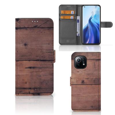 Xiaomi Mi 11 | Book Style Case | Old Wood