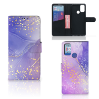 Hoesje voor Alcatel 1S (2021) Watercolor Paars - thumbnail