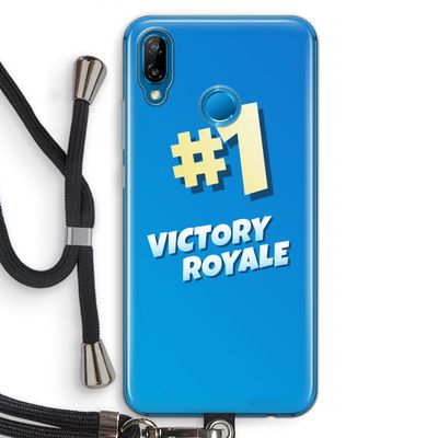 Victory Royale: Huawei P20 Lite Transparant Hoesje met koord