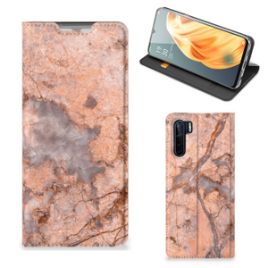 OPPO Reno3 | A91 Standcase Marmer Oranje