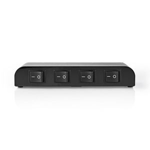 Nedis Speaker Control Box | 4 poorten | Klemmen | 4-16 Ohm | 200 W | 1 stuks - ASWI2604BK ASWI2604BK