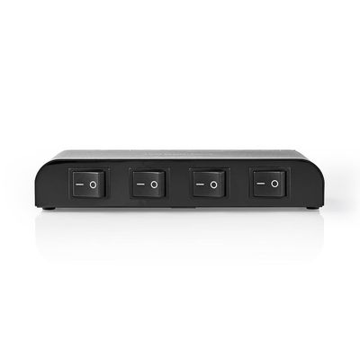 Nedis Speaker Control Box | 4 poorten | Klemmen | 4-16 Ohm | 200 W | 1 stuks - ASWI2604BK ASWI2604BK