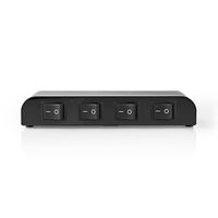 Nedis Speaker Control Box | 4 poorten | Klemmen | 4-16 Ohm | 200 W | 1 stuks - ASWI2604BK ASWI2604BK