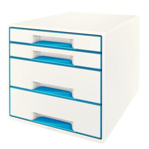 Leitz WOW Cube tijdschriftenhouder Polystyrol Blauw, Wit