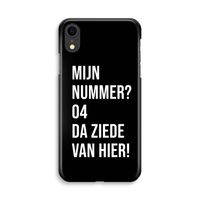 Da ziede van hier - Zwart: iPhone XR Volledig Geprint Hoesje