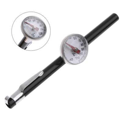2 stuks sonde type huishoudelijke voedsel thermometers voor het meten van vloeibaar voedsel (zilver zwart)