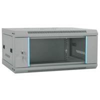 Netwerk kabinet met opslag Grijs 60 x 35 x 28 cm Staal Netwerk kabinet met opslag Grijs 60 x 35 x 28 cm Staal