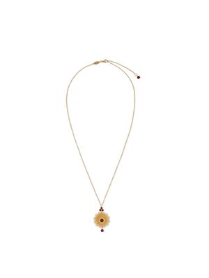 Dolce & Gabbana pendentif Filigree en or jaune 18ct serti de rhodolite et de grenat