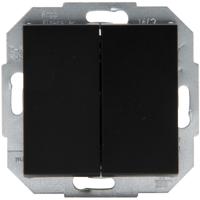 KOPP Athenis HK07 Dubbele Serieschakelaar Inbouw Mat Zwart