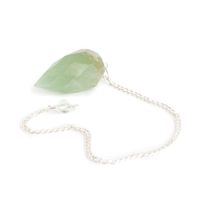 Pendel Edelsteen Groene Aventurijn Diamant Geslepen