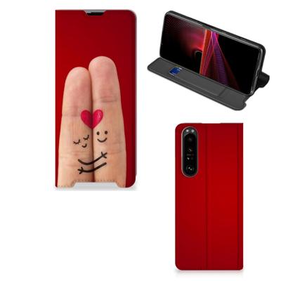 Sony Xperia 1 III Hippe | Standcase | Liefde - Origineel Romantisch Cadeau
